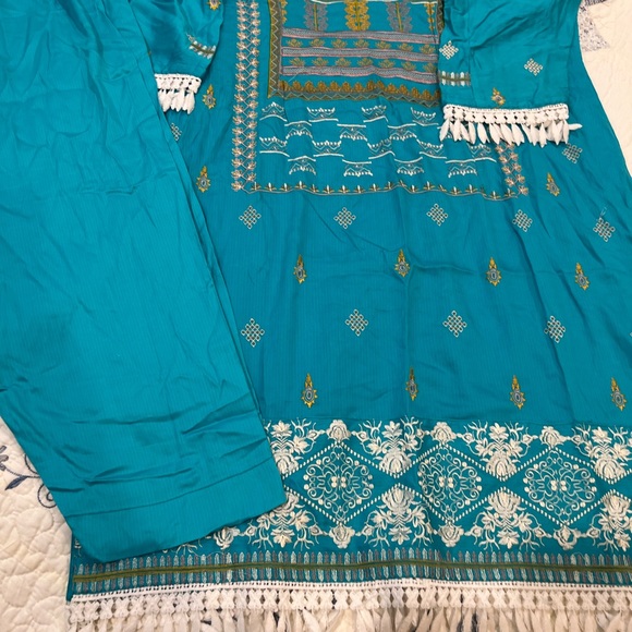 New 3 piece winter linen Pakistani dress xl - Picture 6 of 6